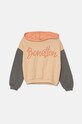 United Colors of Benetton bluza bawełniana dziecięca nadruk pomarańczowy 3J68C203Q.G.Seasonal