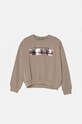 Detská bavlnená mikina United Colors of Benetton bavlna sivá 3J68C10K0.G.Seasonal