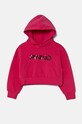 Дитяча кофта Pinko Up з капюшоном рожевий F4PIBGHS182