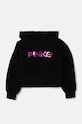 Pinko Up bluza dziecięca z kapturem czarny F4PIBGHS182