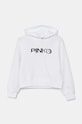 Pinko Up bluza dziecięca z kapturem biały F4PIJGHS091