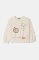 Детская хлопковая кофта United Colors of Benetton хлопок бежевый 3J68G10FE.P.Seasonal