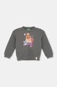 Бавовняна кофта для немовлят United Colors of Benetton бавовна сірий 3J68G10HI.P.Seasonal