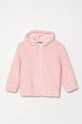 Dječja dukserica United Colors of Benetton bez uzorka roza 31VZG502C.G.P.Seasonal