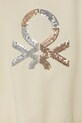 Дівчинка Дитяча кофта United Colors of Benetton 39M2C203W.G.Seasonal бежевий