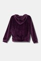 Дитяча велюрова кофта United Colors of Benetton 37JBC203V.G.Seasonal фіолетовий AW24