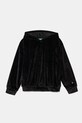 Детская толстовка из велюра United Colors of Benetton с капюшоном чёрный 37JBC203V.G.Seasonal
