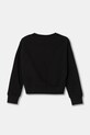 Παιδική βαμβακερή μπλούζα Patrizia Pepe J046 7M0854 μαύρο AW24