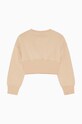 Παιδική βαμβακερή μπλούζα Patrizia Pepe J046 7M0870 μπεζ AW24