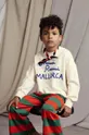бежевый Детская хлопковая кофта Mini Rodini Mallorca Детский