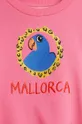 roza Otroški bombažen pulover Mini Rodini Parrot