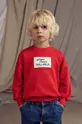 κόκκινο Παιδική βαμβακερή μπλούζα Mini Rodini Mallorca Παιδικά