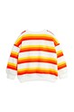 CHLAPEC Dětská bavlněná mikina Mini Rodini Stripe 2462012400 oranžová