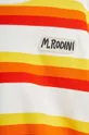 πορτοκαλί Παιδική βαμβακερή μπλούζα Mini Rodini Stripe