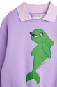 Детская кофта Mini Rodini Dolphin фиолетовой 2462012845