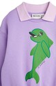 Mini Rodini bluza dziecięca Dolphin fioletowy 2462012845