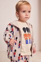 Бавовняна кофта для немовлят Bobo Choses Little Tin Soldier з капюшоном бежевий 224AB043
