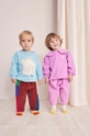 Bobo Choses felpa in cotone neonato/a Funny Ghost blu 224AB046