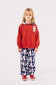 Дитяча бавовняна кофта Bobo Choses Freedom Bird червоний 224AC040