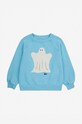 Детская хлопковая кофта Bobo Choses Funny Ghost 224AC051 голубой AW24