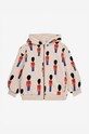 Дитяча бавовняна кофта Bobo Choses Little Tin Soldier 224AC063 бежевий AW24