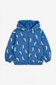 Bobo Choses felpa in cotone bambino/a Beneath The Moon 224AC064 blu AW24