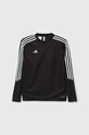 Detská mikina adidas Performance TIRO23 CBTRTOPY bez kapucne čierna HS3618