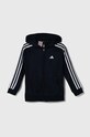 Дитяча кофта adidas U TR-ES 3S FZHD з капюшоном темно-синій HZ0088