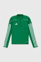 Дитяча кофта adidas Performance TIRO23L TR TOPY IB8473 зелений AW24