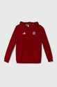 Dětská mikina adidas Performance FCBIDS HD IT4134 červená AW24
