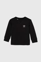 adidas Originals longsleeve copii LONG SLEEVE uni negru IW1006