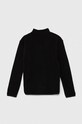 Παιδική μπλούζα adidas Originals POLAR FLEECE HZ IW3496 μαύρο AW24