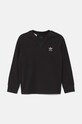 Дитячий бавовняний лонгслів adidas Originals LONG SLEEVE IW3503 чорний AW24