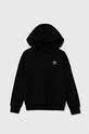 adidas Originals bluza bawełniana dziecięca HOODIE IW3506 czarny AW24