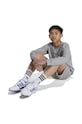 adidas Originals longsleeve din bumbac pentru copii LONG SLEEVE melanj gri IX5306