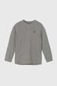 adidas Originals longsleeve din bumbac pentru copii LONG SLEEVE IX5306 gri AW24