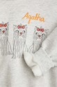 Chlapec Detská bavlnená mikina Mini Rodini Agatha 2472011494 sivá