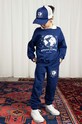 Детская хлопковая кофта Mini Rodini хлопок тёмно-синий 2472011860