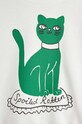 Хлопчик Дитяча бавовняна кофта Mini Rodini Cat 2472012110 білий