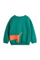 Detská bavlnená mikina Mini Rodini Dog 2472015975 zelená AW24