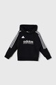 adidas felpa per bambini J HOT FL HOODIE con nero IX9284