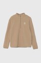 Дитяча флісова кофта adidas Originals POLAR FLEECE HZ IY5017 бежевий AW24