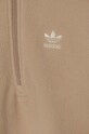 Дитяча флісова кофта adidas Originals POLAR FLEECE HZ бежевий IY5017