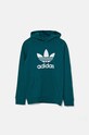 Dječja dukserica adidas Originals TREFOIL HOODIE IY7440 tirkizna AW24