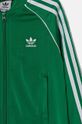 Detská mikina adidas Originals SST TRACK TOP zelená IY7458