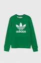 adidas Originals bluza copii TREFOIL CREW IY7439 verde AW24