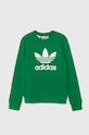 adidas Originals bluza dziecięca TREFOIL CREW IY7439 zielony AW24