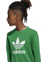 adidas Originals bluza dziecięca TREFOIL CREW IY7439 zielony
