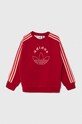 Dječja dukserica adidas Originals CREW IY9548 crvena AW24