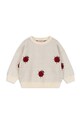 Konges Sløjd hanorac de bumbac pentru copii LAPIS KNIT BLOUSE KS101551 bej AW24